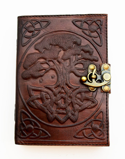 New Tree of Life Leather Embossed Journal 7 x 10 inches